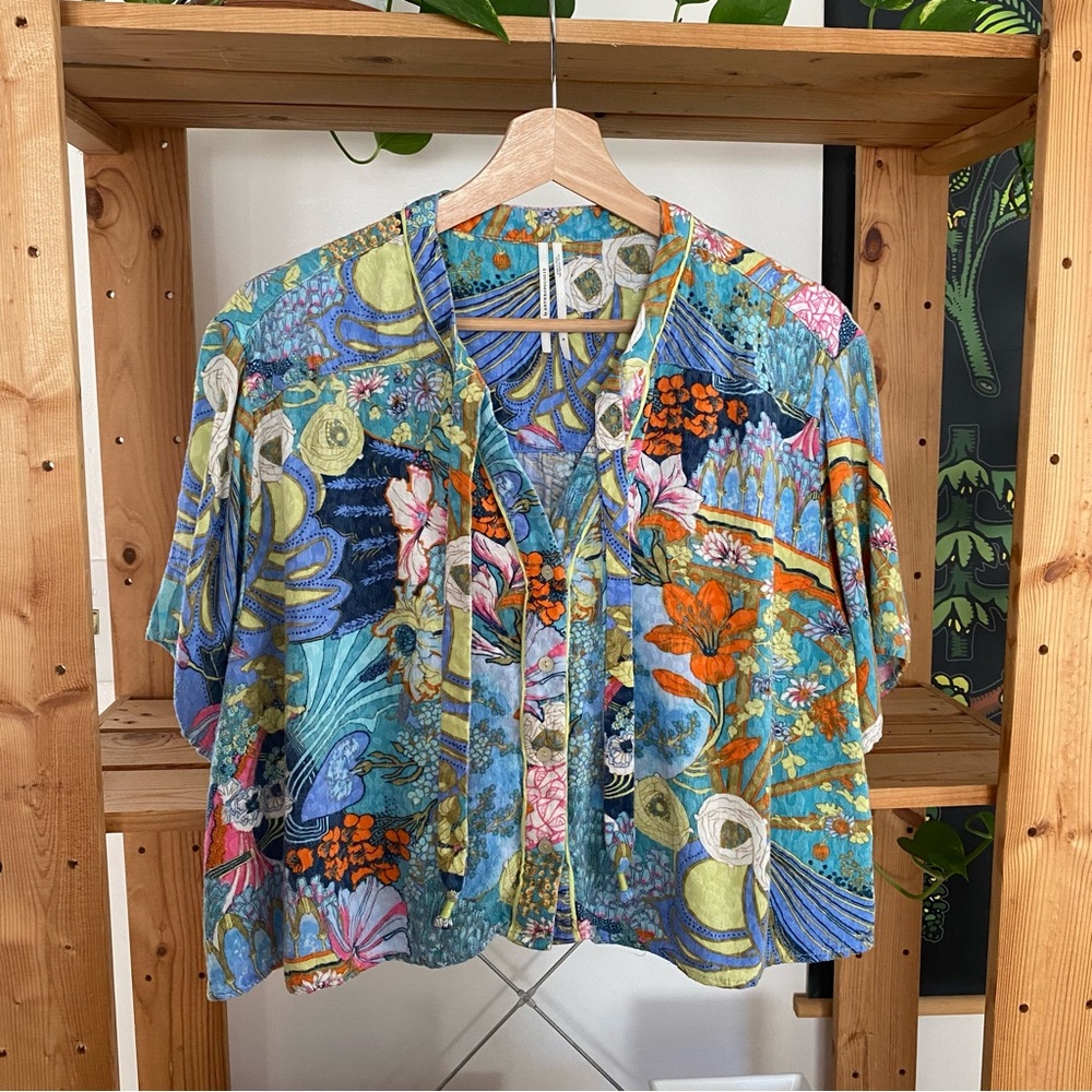 Anthropologie Colorful Utility Lounge Pajama Set Small - Picture 6 of 16